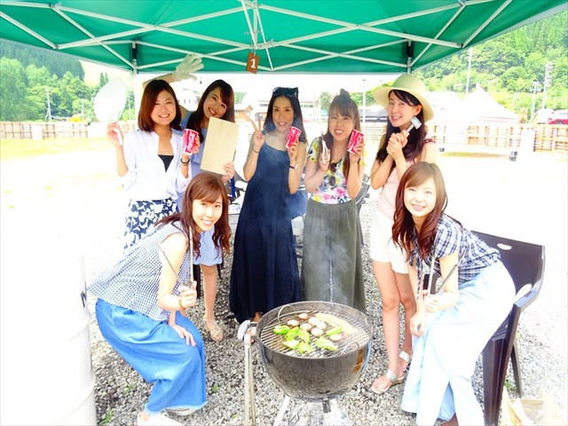 女子ＢＢＱ。